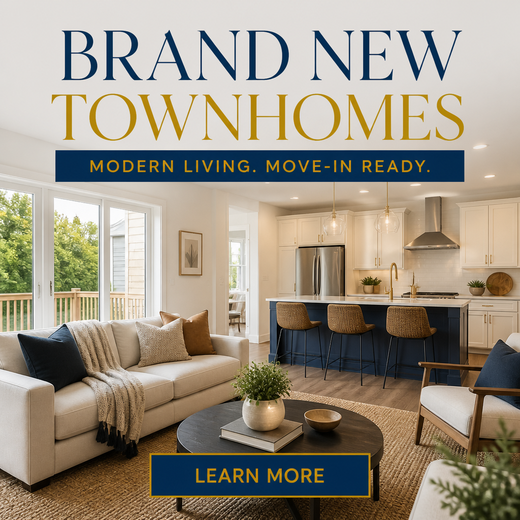 New construction ad example with Learn More button