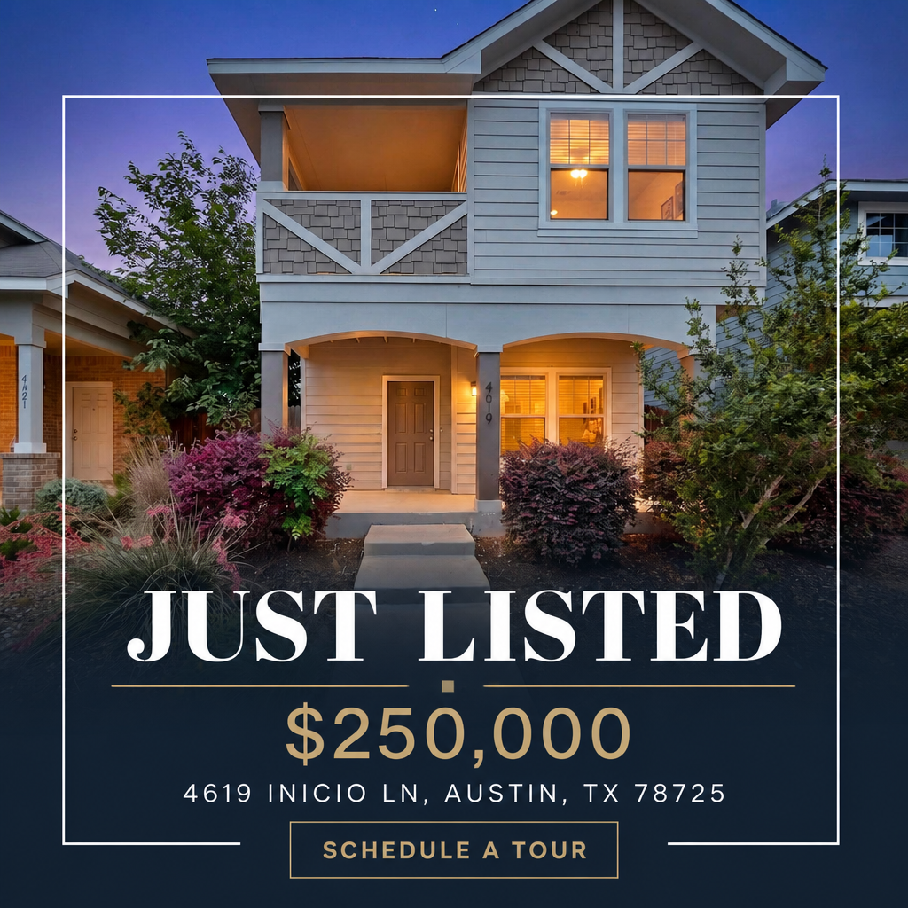 Just Listed ad example for a residential listing